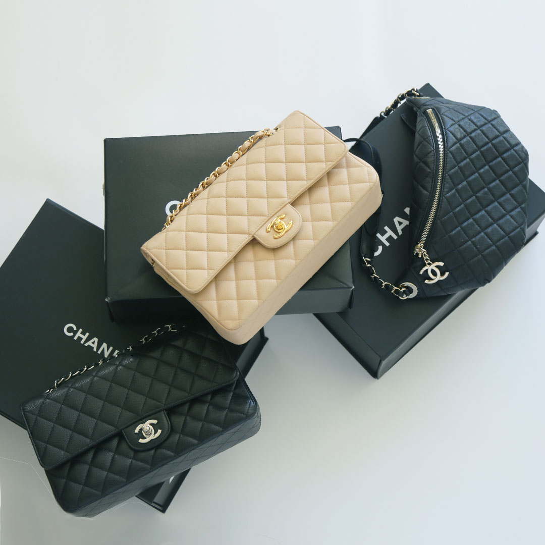 Luxury handbags prepared for wholesale shipping